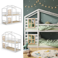 Vitalispa Letto a castello Bianco 90x200 cm