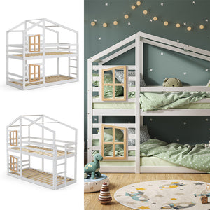 Vitalispa Letto a castello Bianco 90x200 cm