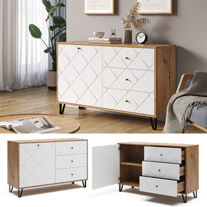 Vicco Cassettiera per camera da letto Rovere artigianale 40 x 78 cm