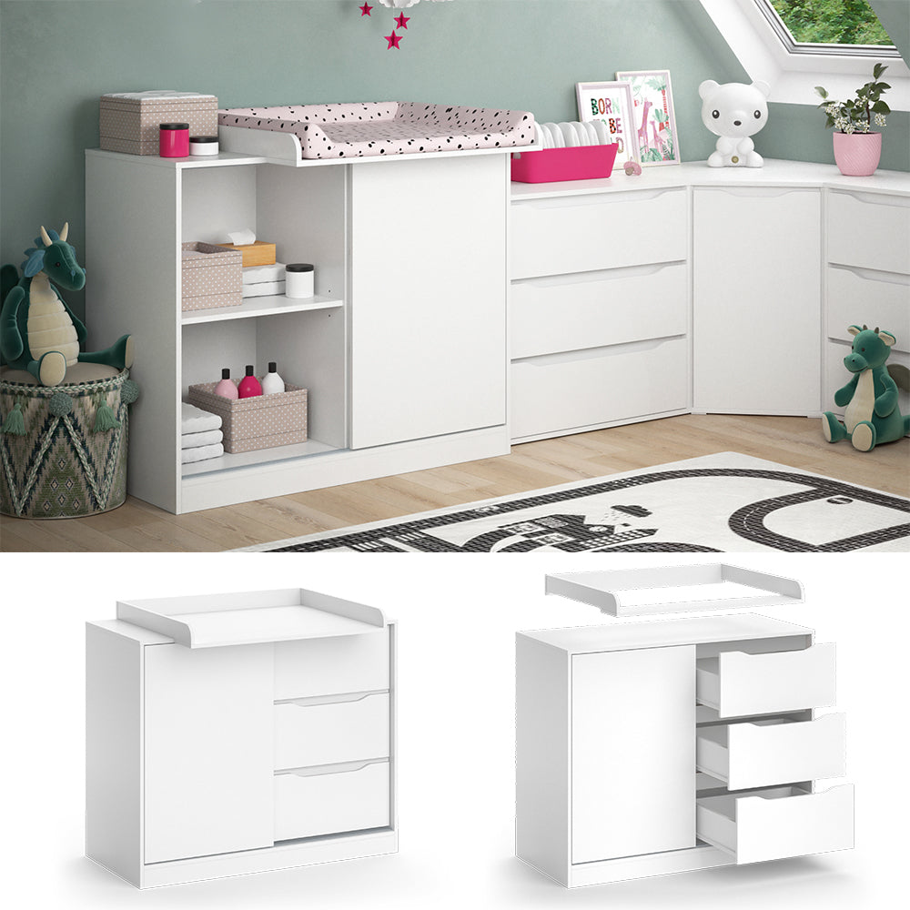 Vicco Fasciatoio Bianco 113 x 93 cm con fasciatoio