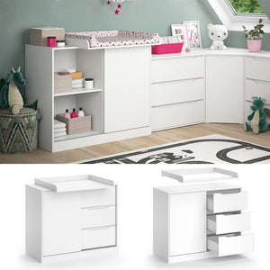 Vicco Fasciatoio Bianco 113 x 93 cm con fasciatoio