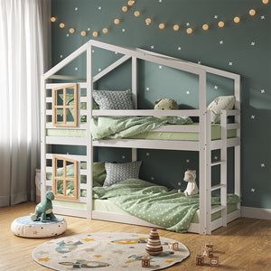 Vitalispa Letto a castello Bianco 90x200 cm