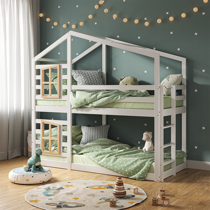 Vitalispa Letto a castello Bianco 90x200 cm