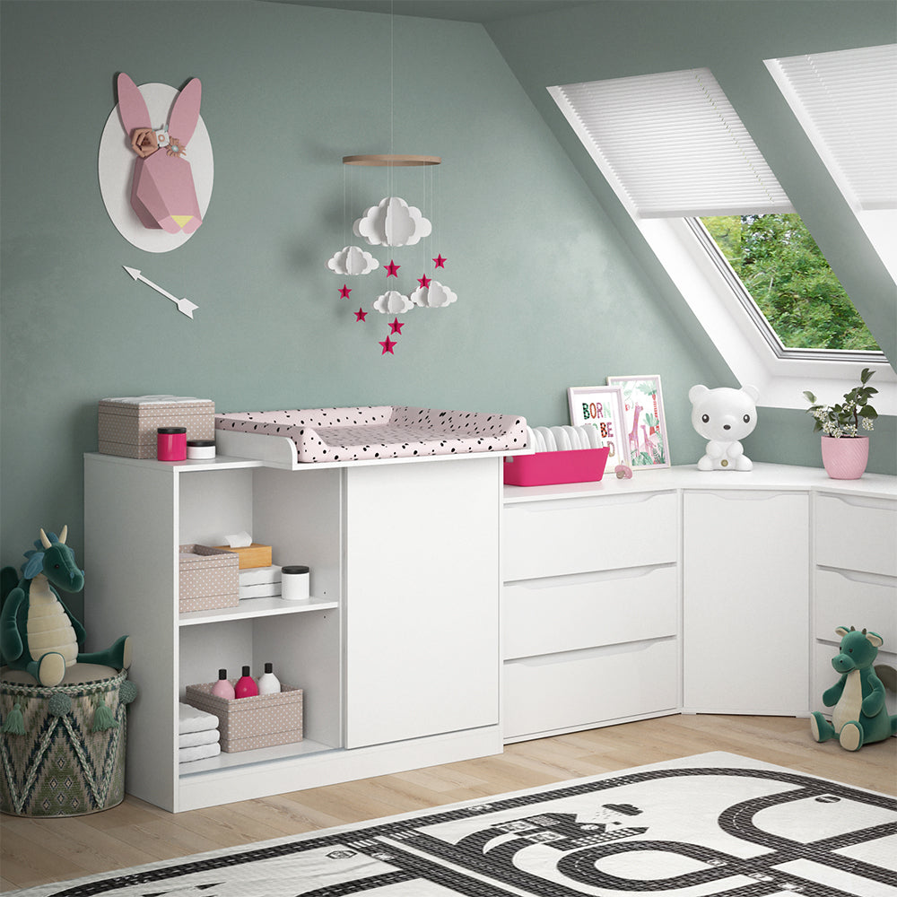 Vicco Fasciatoio Bianco 113 x 93 cm con fasciatoio