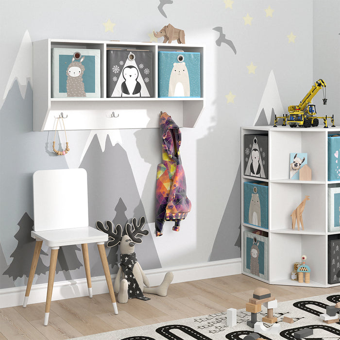 Vicco Scaffale a muro per bambini Bianco 107.2 x 56 cm