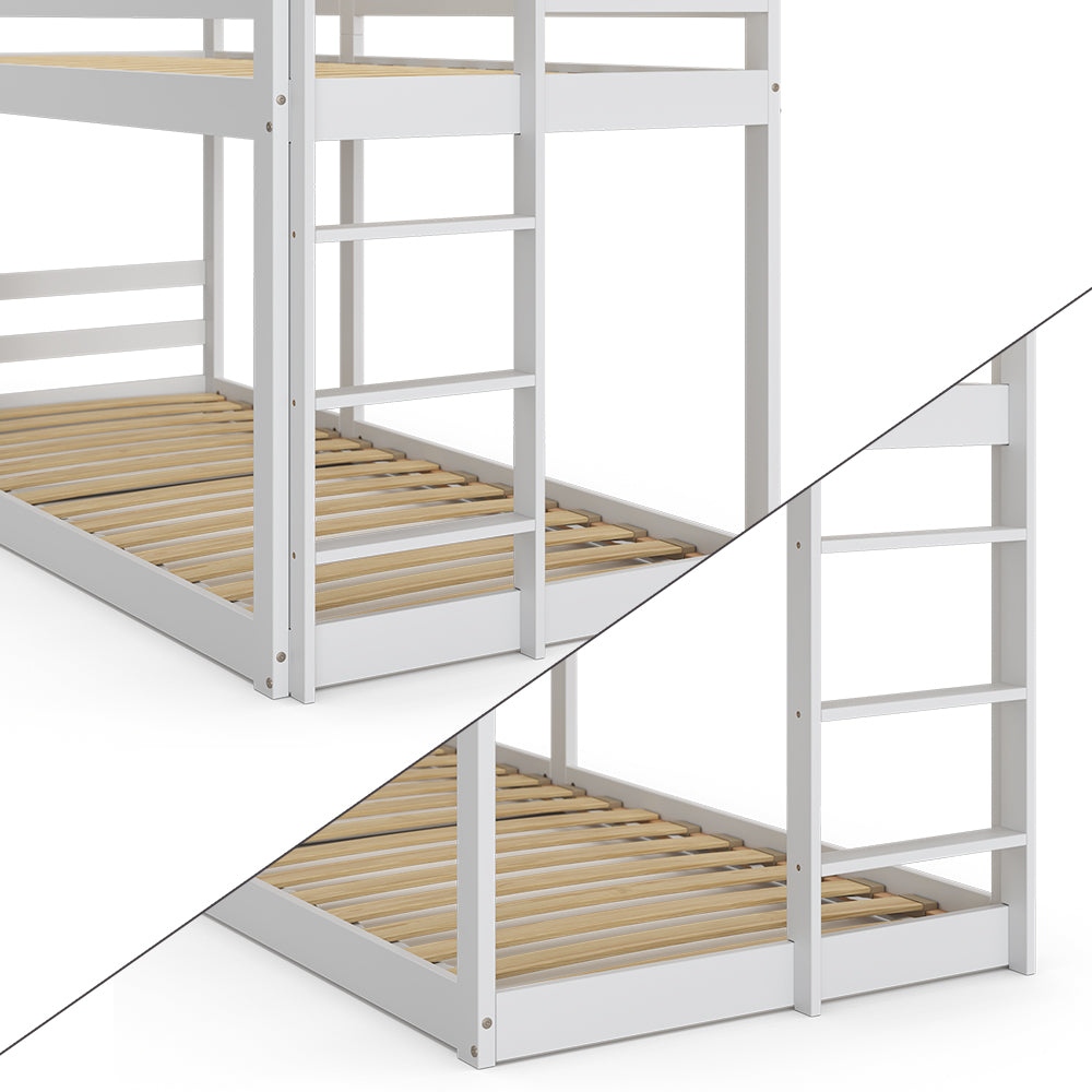 Vitalispa Letto a castello Bianco 90x200 cm