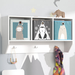 Vicco Scaffale a muro per bambini Bianco 107.2 x 56 cm