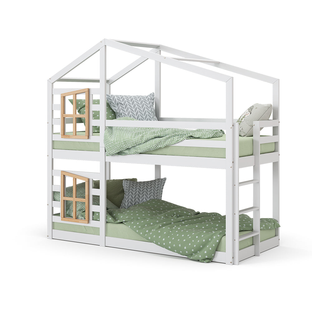 Vitalispa Letto a castello Bianco 90x200 cm