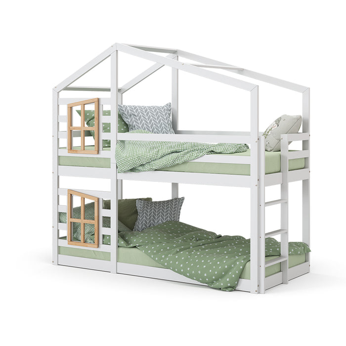 Vitalispa Letto a castello Bianco 90x200 cm