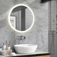 Vicco Specchio bagno Bianco 60 x 60 cm Rotondo