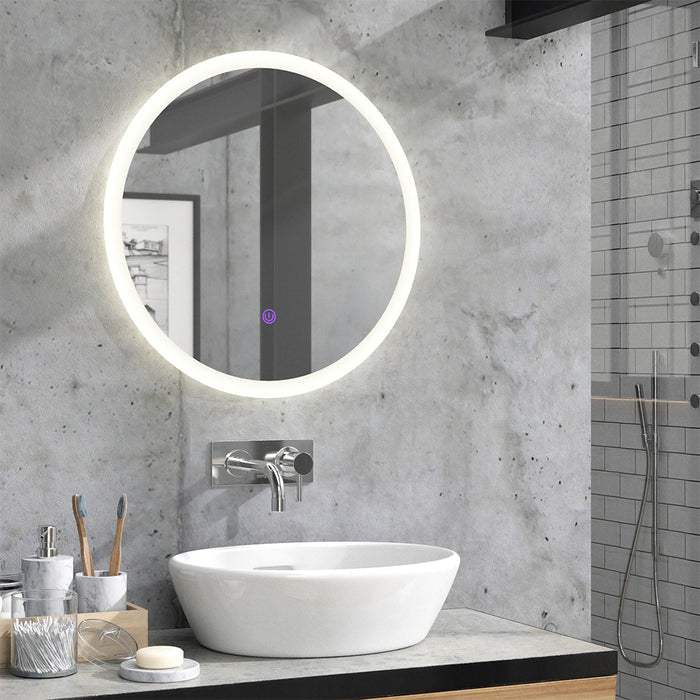 Vicco Specchio bagno Bianco 60 x 60 cm Rotondo