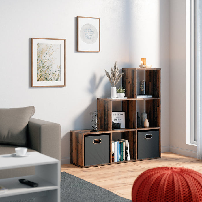 Vicco Scaffale per scale Legno antico 107.2 x 107.8 cm