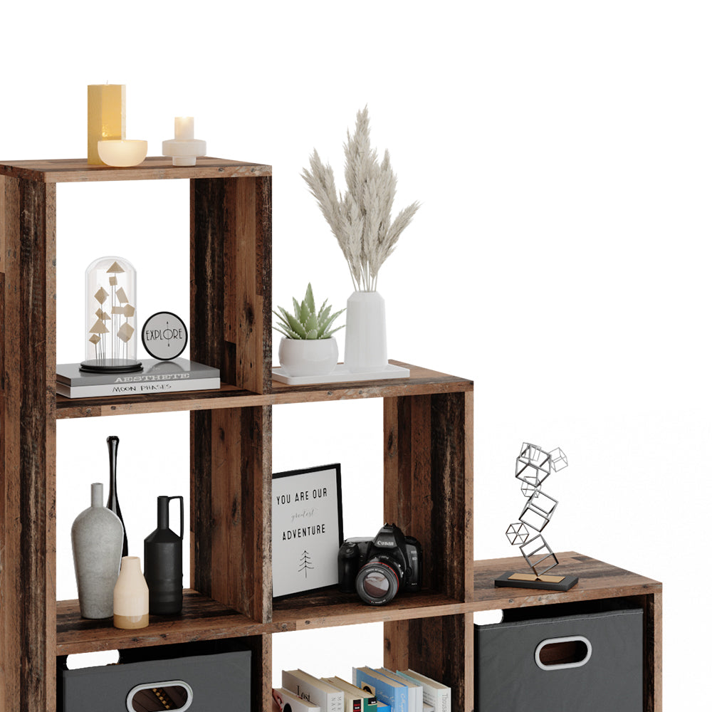 Vicco Scaffale per scale Legno antico 107.2 x 107.8 cm