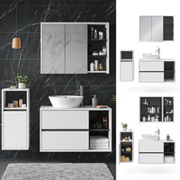 Vicco Set mobili bagno Bianco 3 parti