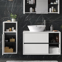 Vicco Set mobili bagno Bianco 3 parti