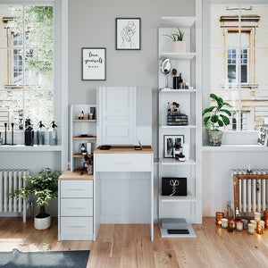 Vicco Tavolo da toeletta Bianco/Sonoma 36 cm