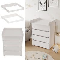 Vicco Fasciatoio Bianco 80 x 10 cm per la cassettiera