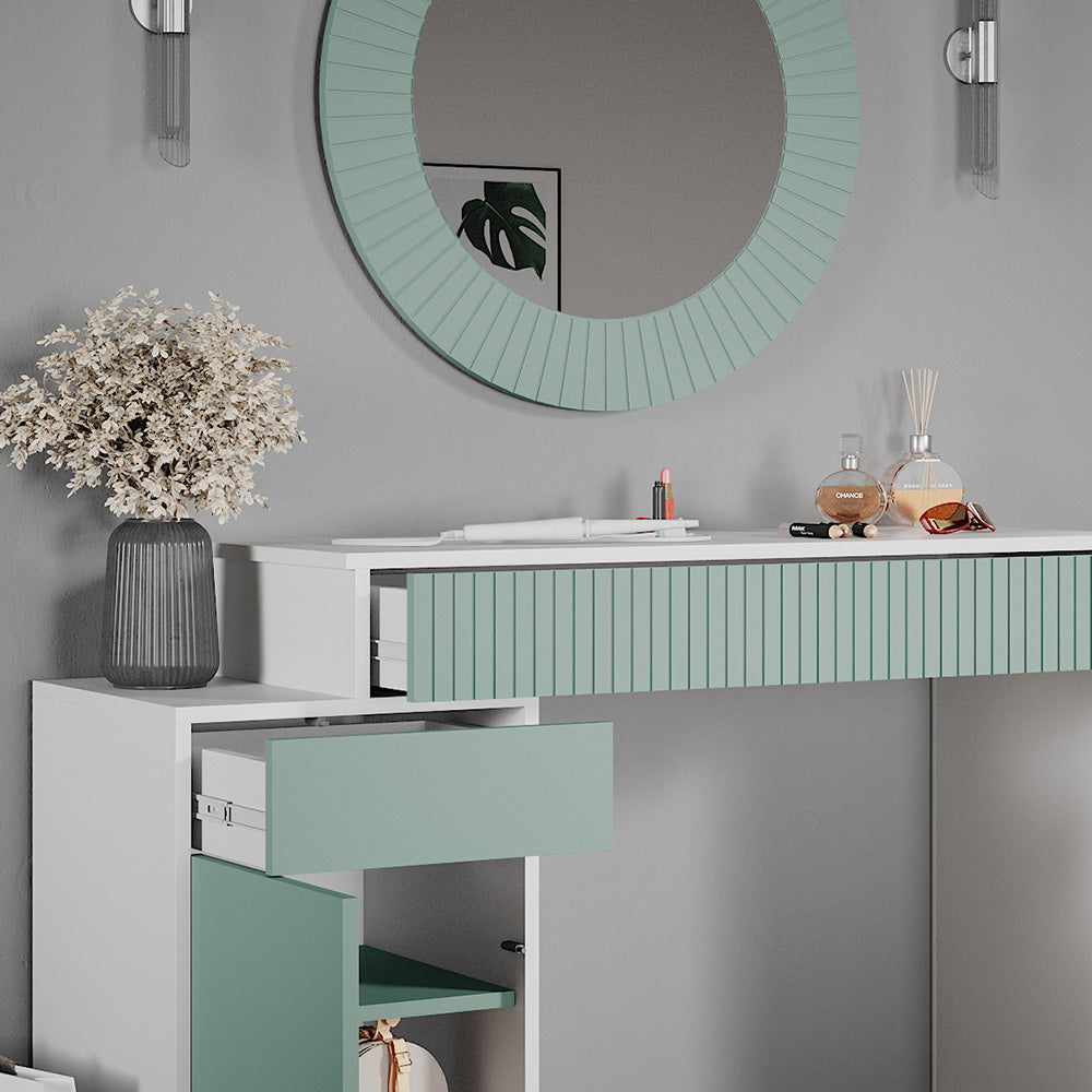 Vicco Tavolo da toeletta Verde 120 cm