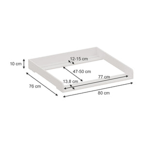 Vicco Fasciatoio Bianco 80 x 10 cm per la cassettiera