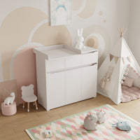 Vicco Fasciatoio Bianco 80 x 10 cm per la cassettiera