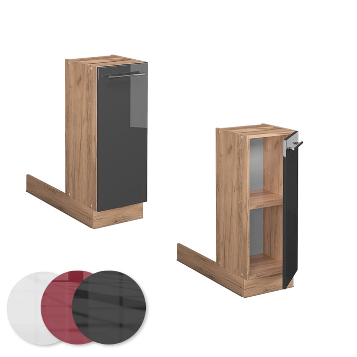 Vicco Isola cucina Antracite lucido 30 cm senza piano di lavoro