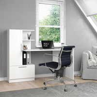 Vicco Scrivania con ripiani Bianco 150 x 59.3 cm