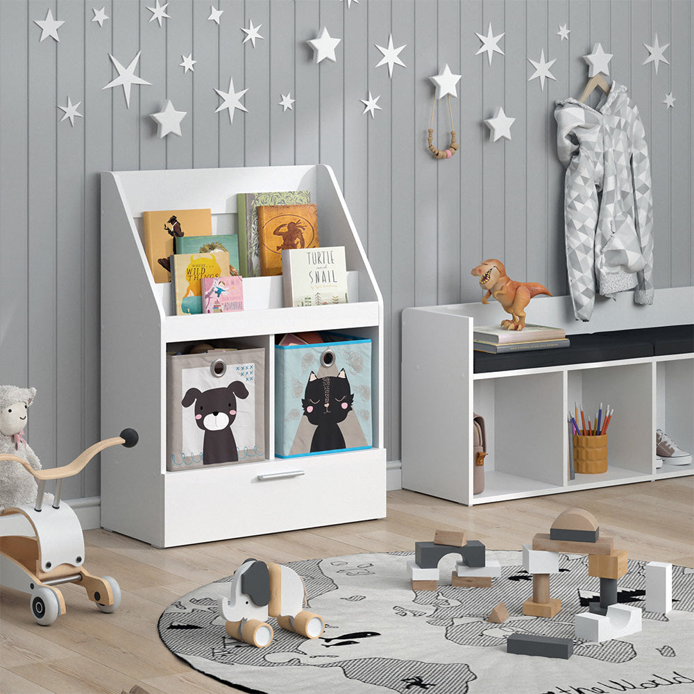 Vicco Libreria bambini Bianco 72 x 96.2 cm con cassetto