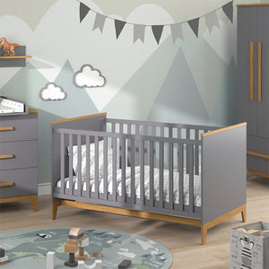 Vitalispa Lettino per bambini Grigio 70x140 cm con materasso