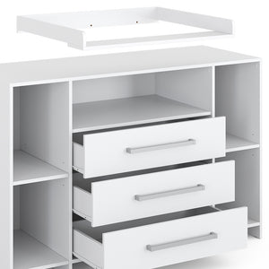 Vicco Fasciatoio Bianco 143 x 100 cm XL con cassetti