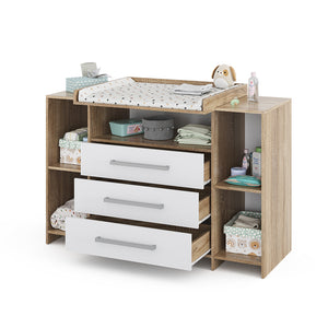 Vicco Fasciatoio Sonoma 143 x 100 cm XL con cassetti