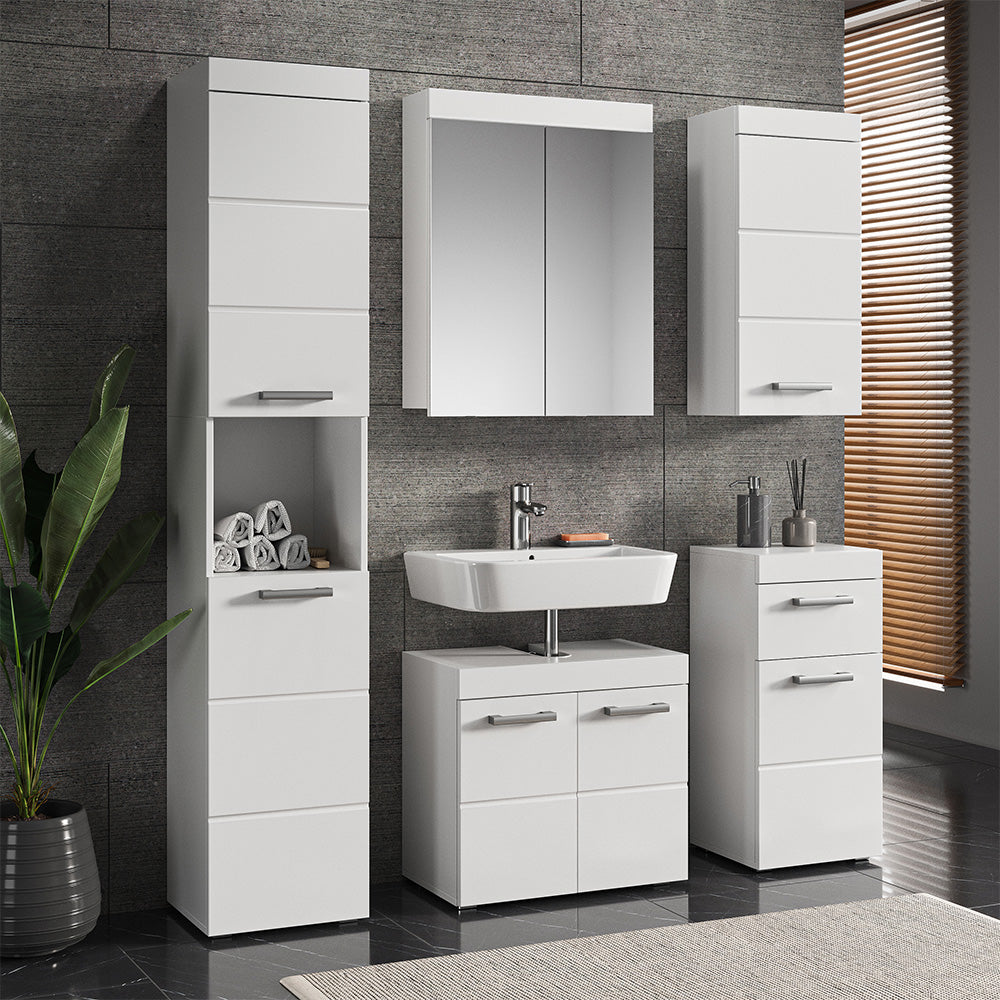 Vicco Set mobili bagno Bianco 5 parti