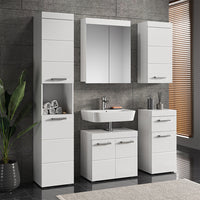 Vicco Set mobili bagno Bianco 5 parti
