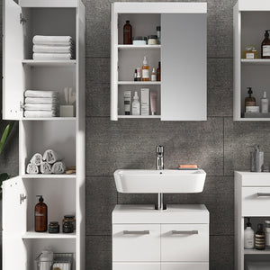 Vicco Set mobili bagno Bianco 5 parti