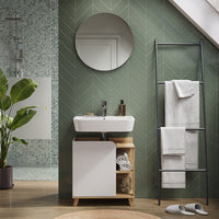 Vicco Specchio bagno Bianco 60 x 60 cm Rotondo