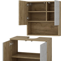 Vicco Set di mobili da bagno Bianco 2 parti