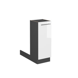 Vicco Isola cucina Bianco lucido 30 cm senza piano di lavoro