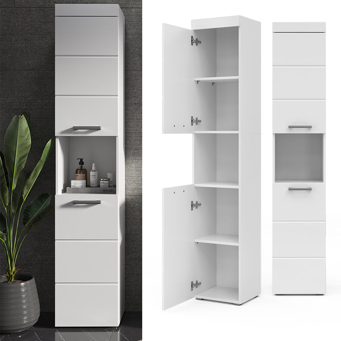 Vicco Mobile bagno alto Bianco 37 x 190 cm