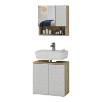 Vicco Set di mobili da bagno Bianco 2 parti