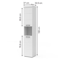 Vicco Mobile bagno alto Bianco 37 x 190 cm