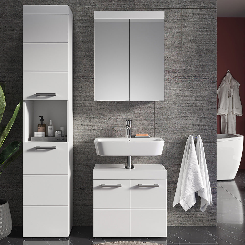 Vicco Mobile bagno alto Bianco 37 x 190 cm