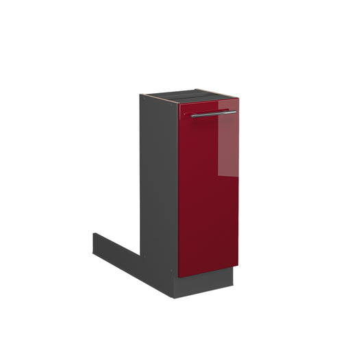 Vicco Isola cucina Rosso bordeaux lucido 30 cm senza piano di lavoro