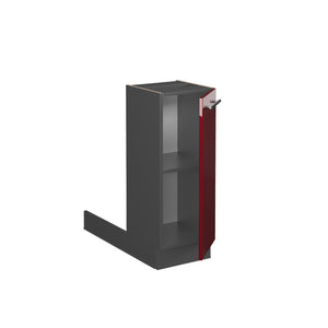Vicco Isola cucina Rosso bordeaux lucido 30 cm senza piano di lavoro