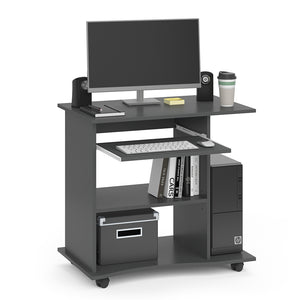 Vicco Scrivania con ruote Antracite 80 x 50 cm