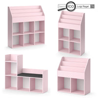 Vicco Libreria bambini rosa 72 x 114.2 cm Senza box pieghevole