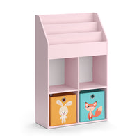 Vicco Libreria bambini rosa 72 x 114.2 cm con 6 scatole pieghevoli (colorate)