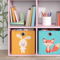 Vicco Libreria bambini rosa 72 x 114.2 cm con 6 scatole pieghevoli (colorate)