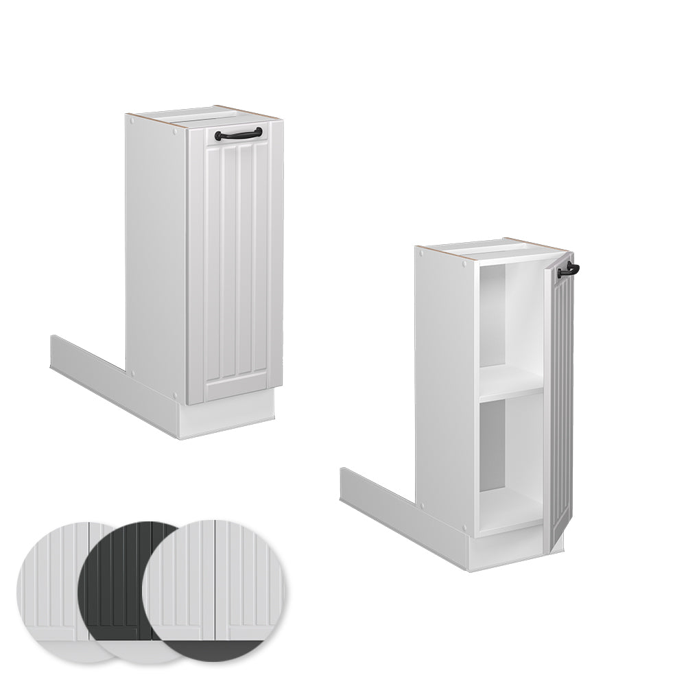 Vicco Isola cucina Bianco casa di campagna 30 cm senza piano di lavoro