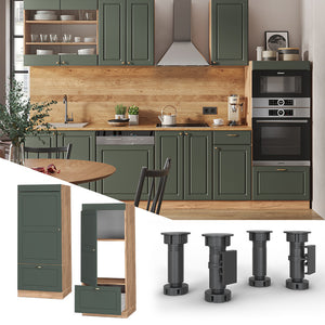 Vicco Set mobili bagno Verde-oro Country House 60 cm