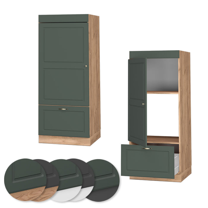 Vicco Set mobili bagno Verde-oro Country House 60 cm