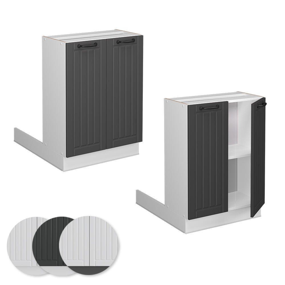 Vicco Isola cucina Antracite casa di campagna 60 cm senza piano di lavoro